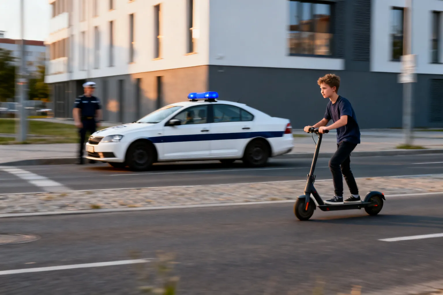 14-latek uciekał hulajnogą elektryczną przed policją w Gliwicach