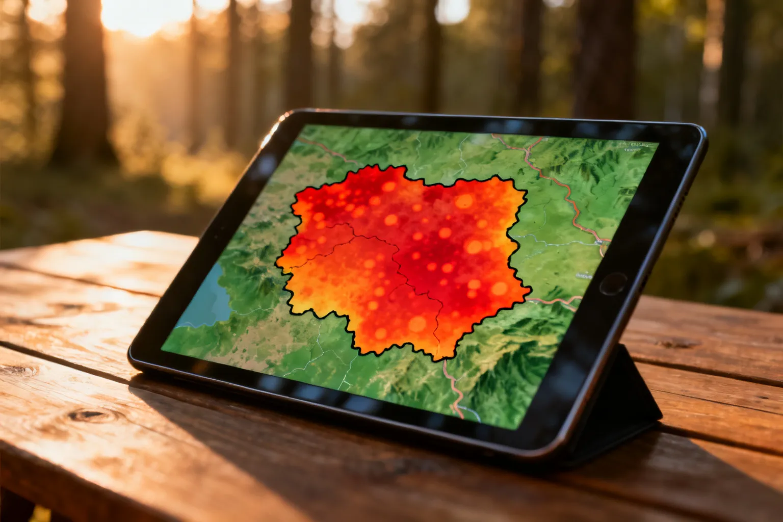 sezonnagrzyby aplikacja grzyby śląskie — mapa i hotmapa aktywności w woj. śląskim