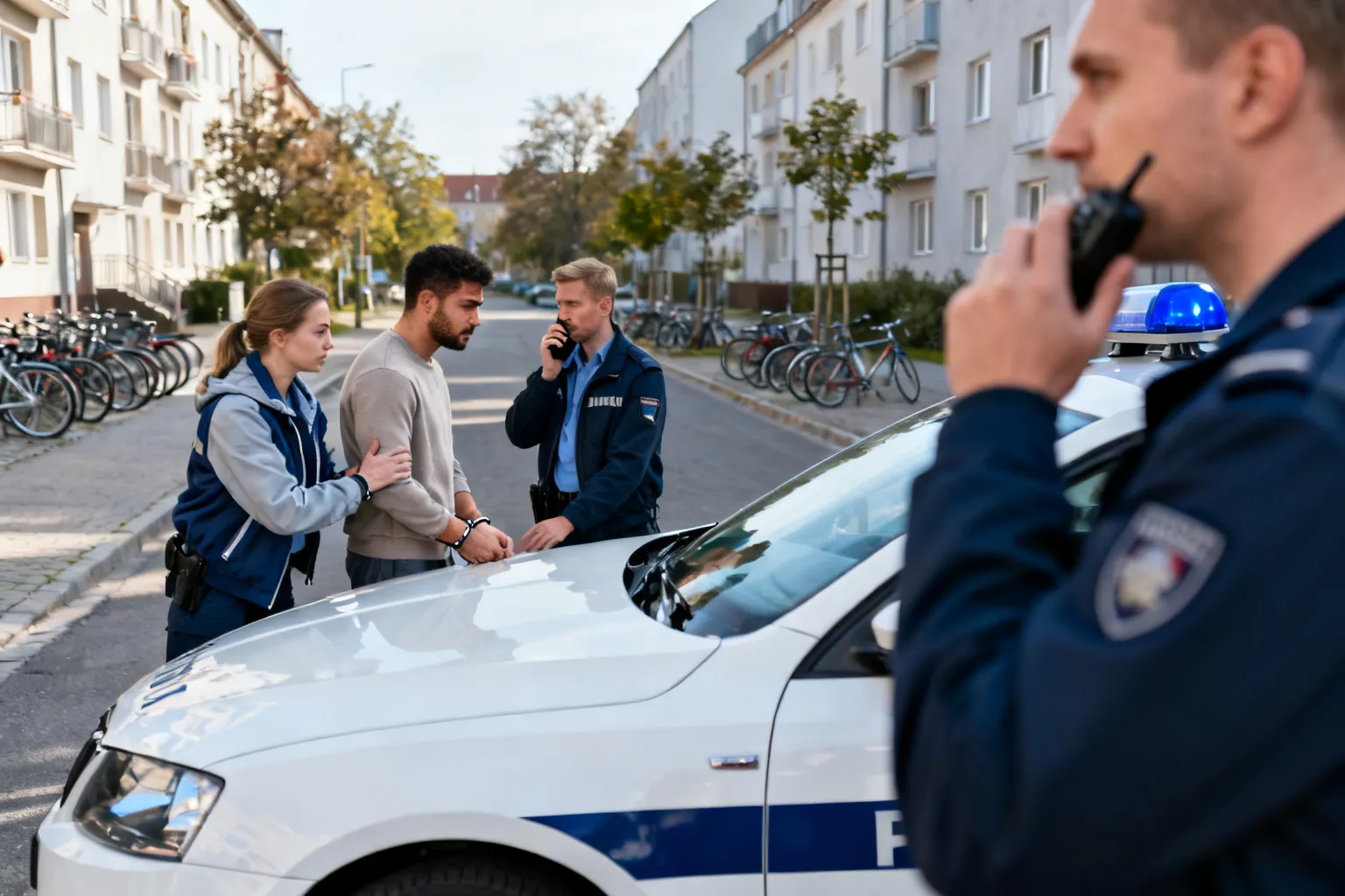 Dwóch policjantów po służbie ujęło podejrzanego o kradzież w Drogomyślu