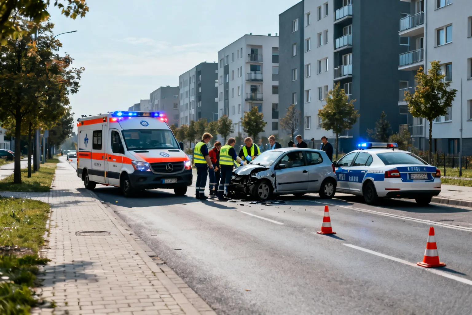 Wypadki drogowe woj. śląskie — 8–9 ofiar i 44 ranne w pierwszych dniach września