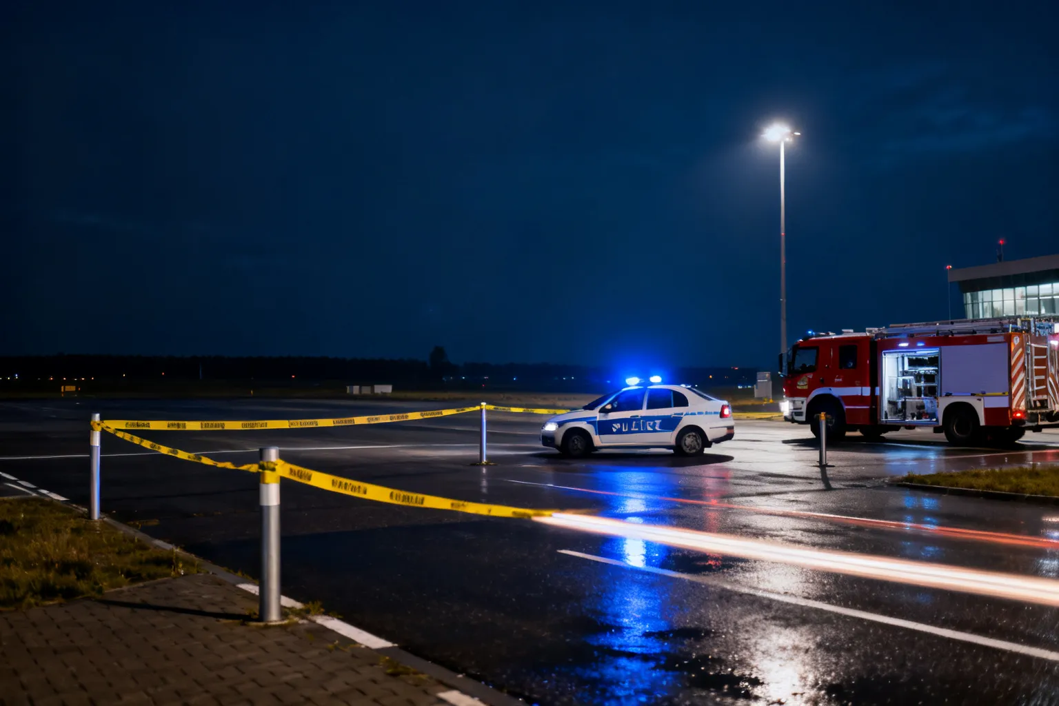 Zatrzymanie za lot dronem przy lotnisku w Pyrzowicach