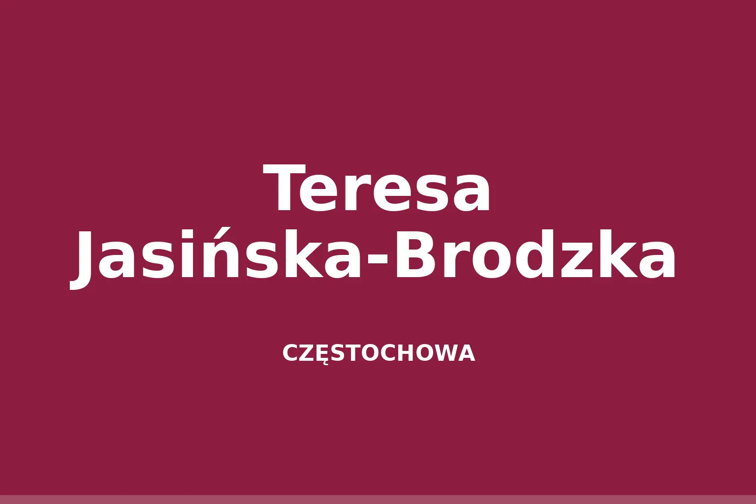 Teresa Jasińska-Brodzka