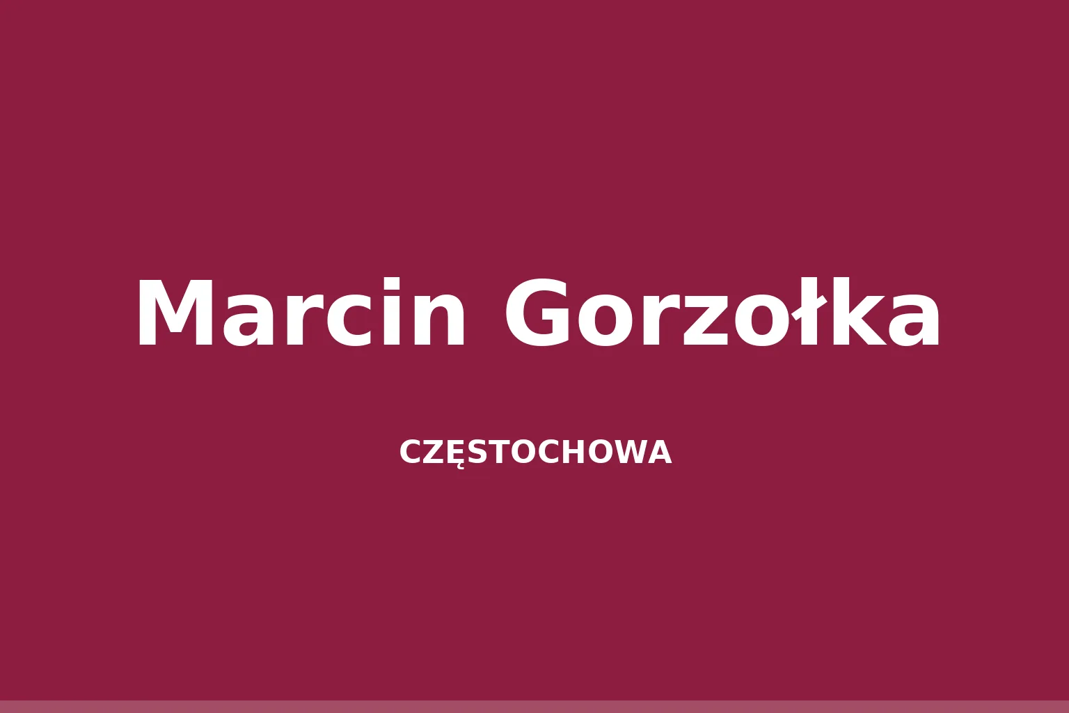 Marcin Gorzołka