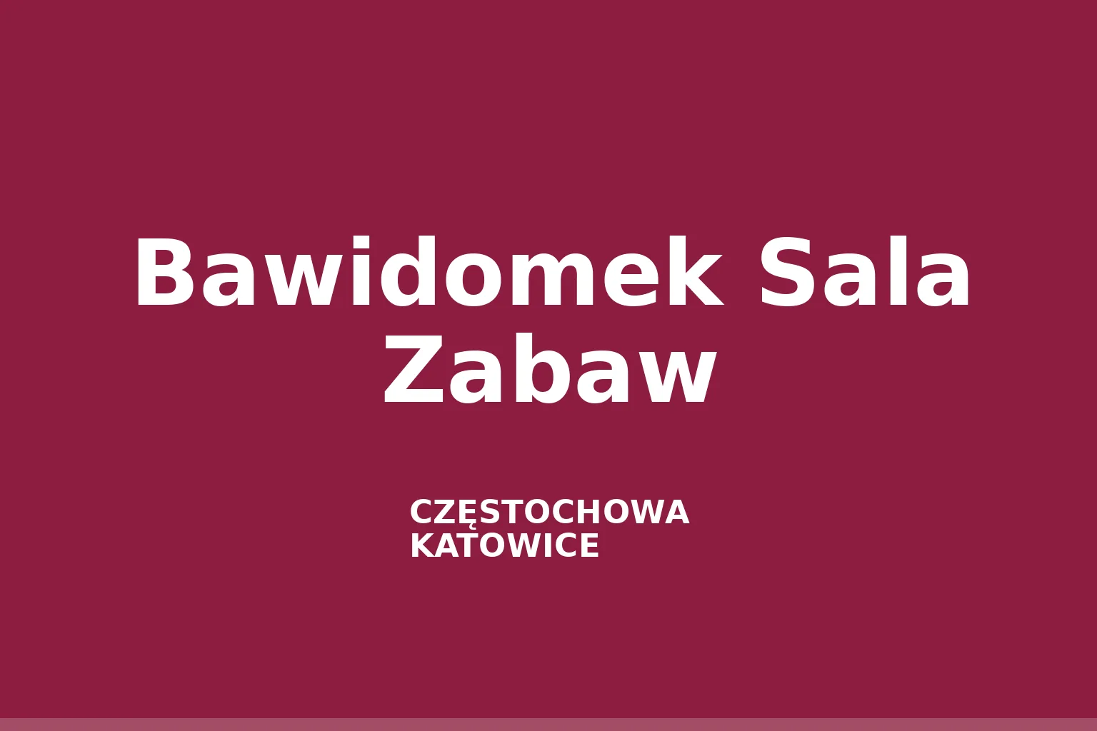 Bawidomek Sala Zabaw