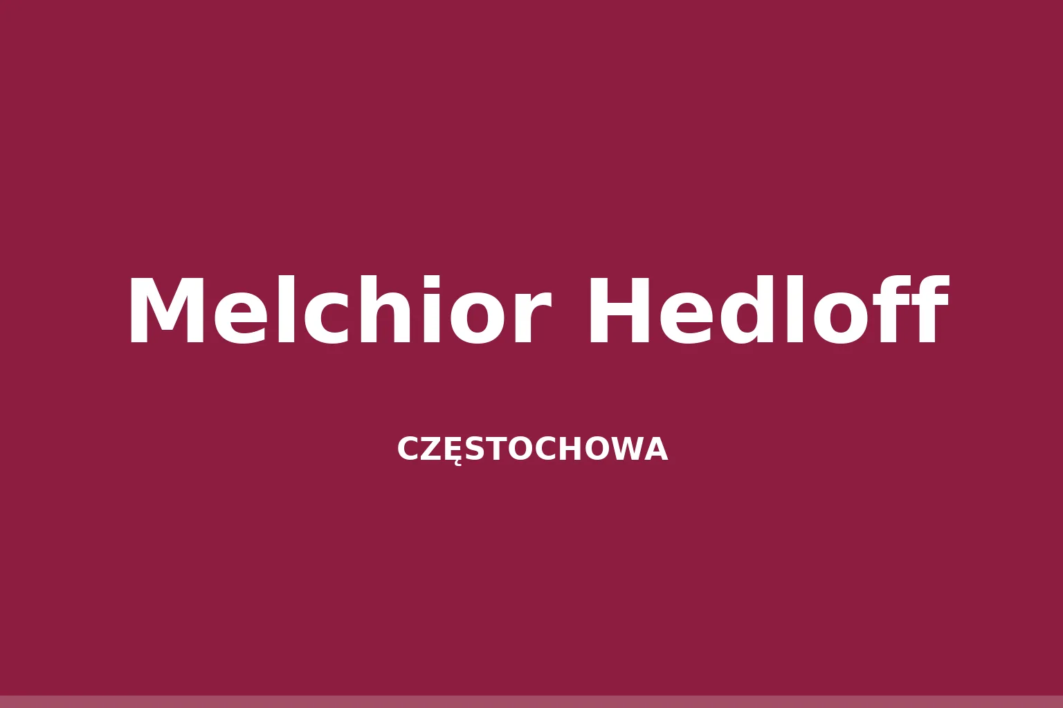 Melchior Hedloff